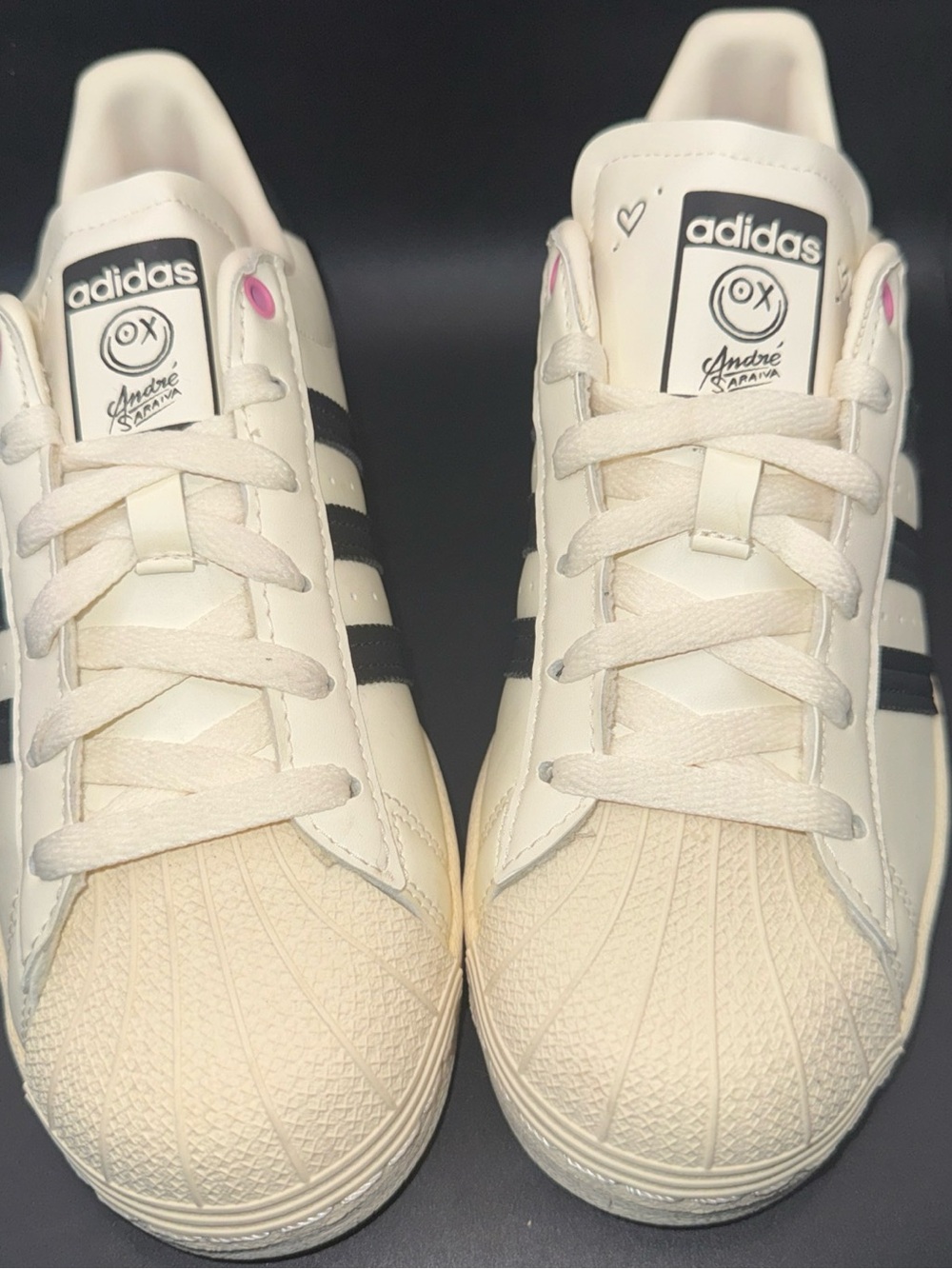 Size 6 - André Saraiva x adidas Superstar Big Kid Love Graffiti, GZ1753, No Box